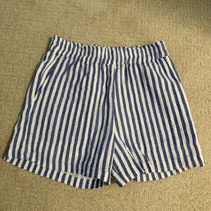 Rails Indigo and White Striped Shorts